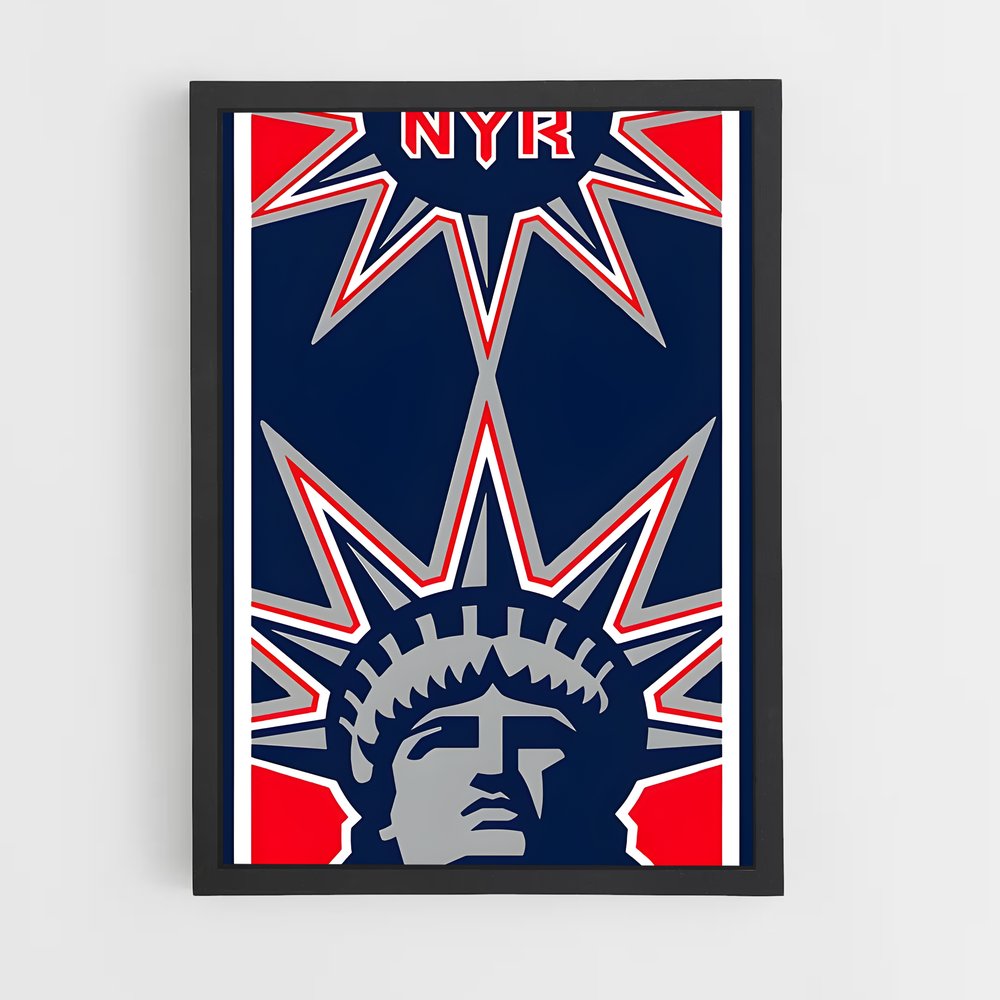 Poster Liberty Blues – affiche Hockey sur glace (vue 2)